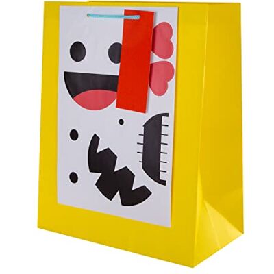 Hallmark Personaliseerbare cadeauzakje met stickers op het gezicht van Silly Hallmark Personaliseerbare cadeauzakje met stickers op het gezicht van Silly