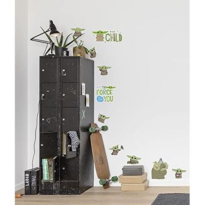 Komar Star Wars 14069h Mandalorian Founding Grogu Muursticker, 50 x 70 cm (breedte x hoogte), 10 stuks, Baby Yoda Komar Star Wars 14069h Mandalorian Founding Grogu Muursticker, 50 x 70 cm (breedte x hoogte), 10 stuks, Baby Yoda