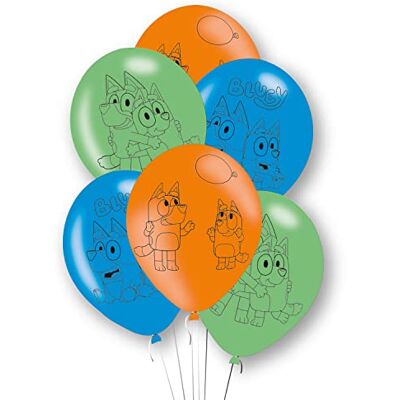 amscan 9915385 Bluey latex ballonnen amscan 9915385 Bluey latex ballonnen
