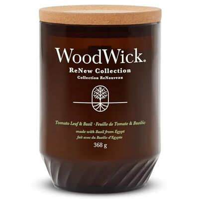 WoodWick Renew Large Candle Tomato Leaf & Basil Candle 609 g WoodWick Renew Large Candle Tomato Leaf & Basil Candle 609 g
