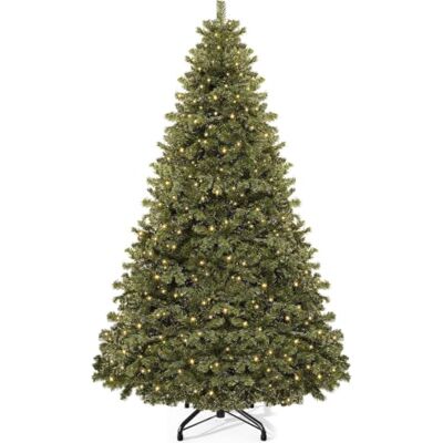 YITAHOME 2,3 m kunstkerstboom met 550 leds, kerstboom met 1346 takjes, opvouwbaar metalen frame en standaard, eenvoudig te monteren, voor thuisfeest, 228 x 135 cm YITAHOME 2,3 m kunstkerstboom met 550 leds, kerstboom met 1346 takjes, opvouwbaar metalen frame en standaard, eenvoudig te monteren, voor thuisfeest, 228 x 135 cm