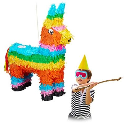 Relaxdays 10026371 Pinata Lama om op te hangen voor kinderen, meisjes en jongens, verjaardag, om zelf te vullen, kleurrijke piñata ezel Relaxdays 10026371 Pinata Lama om op te hangen voor kinderen, meisjes en jongens, verjaardag, om zelf te vullen, kleurrijke piñata ezel