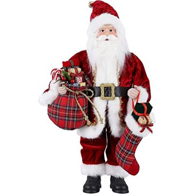 Uten Staande kerstmanfiguur en 45,7 cm kerstmanpop kerstdecoratie Uten Staande kerstmanfiguur en 45,7 cm kerstmanpop kerstdecoratie