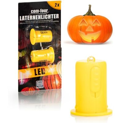 com-four ® 2 x decoratieve led-lamp voor papieren lantaarns, vervanging voor led-theelichtjes, warmwit lantaarnlicht, led-kaars op batterijen, mini-lamp voor lantaarns Remplacement de bougie chauffe-plat LED Lumière de lanterne blanc chaud Bougie LED à com-four ® 2 x decoratieve led-lamp voor papieren lantaarns, vervanging voor led-theelichtjes, warmwit lantaarnlicht, led-kaars op batterijen, mini-lamp voor lantaarns Remplacement de bougie chauffe-plat LED Lumière de lanterne blanc chaud Bougie LED à