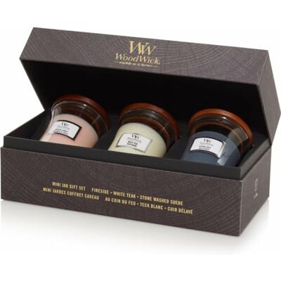 WoodWick Geurkaars Deluxe Geschenkset Mini Bloemen 3 x 85 g WoodWick Geurkaars Deluxe Geschenkset Mini Bloemen 3 x 85 g