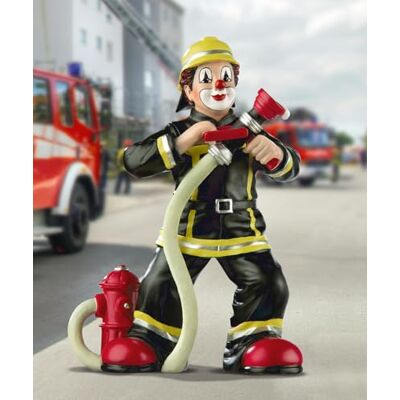 GILDE Clown Florian kunsthars, decoratief en verzamelfiguur, meerkleurig, hoogte 15 cm, breedte 11 cm, diepte 7 cm GILDE Clown Florian kunsthars, decoratief en verzamelfiguur, meerkleurig, hoogte 15 cm, breedte 11 cm, diepte 7 cm