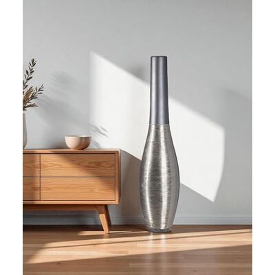 GILDE Grote decoratieve vaas voor op de vloer, maat XL, keramische vloervaas, modern, vloervaas, hoogte 73 cm, diameter 17 cm, perfect als cadeau voor vrouwen, Moederdag GILDE Grote decoratieve vaas voor op de vloer, maat XL, keramische vloervaas, modern, vloervaas, hoogte 73 cm, diameter 17 cm, perfect als cadeau voor vrouwen, Moederdag