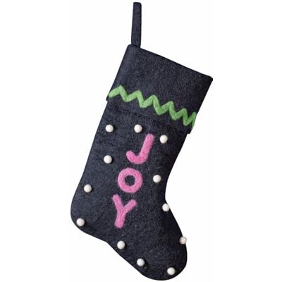 Ginger Ray Christmas Joy Vilten schoorsteensokken met kwastjes Ginger Ray Christmas Joy Vilten schoorsteensokken met kwastjes