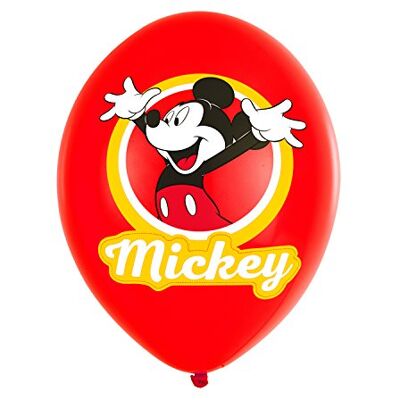 amscan 9903666 Mickey Mouse latexballonnen, ca. 28 cm, rood, geel, verjaardag, ballon amscan 9903666 Mickey Mouse latexballonnen, ca. 28 cm, rood, geel, verjaardag, ballon