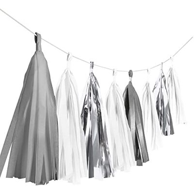 amscan 9904615 franjesslinger Silver Dream 3 m lengte decoratie om op te hangen verjaardag themafeest carnaval amscan 9904615 franjesslinger Silver Dream 3 m lengte decoratie om op te hangen verjaardag themafeest carnaval