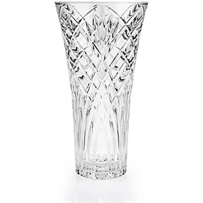 RCR Melodia Luxion bloemenvaas van kristal, transparant, decoratief, voor binnen, woonkamer of tafelstuk, 30 cm RCR Melodia Luxion bloemenvaas van kristal, transparant, decoratief, voor binnen, woonkamer of tafelstuk, 30 cm