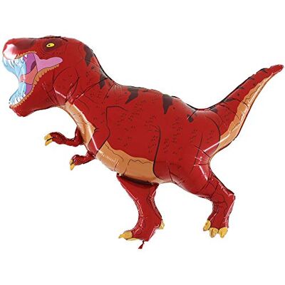 Grabo Balloons Ballon van Mylar, T-Rex, rood, 100 cm Grabo Balloons Ballon van Mylar, T-Rex, rood, 100 cm