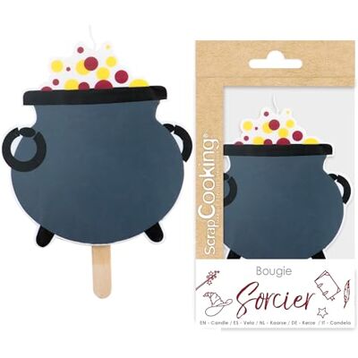 ScrapCooking 0343 XXL kaars tovenaar, grote verjaardagskaars, ketelkaars, tovenaarstaart, decoratie kaars, feestaccessoires, kinderen, bakken, meisjes en jongens ScrapCooking 0343 XXL kaars tovenaar, grote verjaardagskaars, ketelkaars, tovenaarstaart, decoratie kaars, feestaccessoires, kinderen, bakken, meisjes en jongens