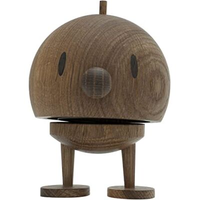 Hoptimist Bumble van hout, schudfiguur, Scandinavische decoratie voor woonkamer, kantoor, hal, badkamer, super cadeau, 10 x 10 x 15 cm, groot, smoked eik Hoptimist Bumble van hout, schudfiguur, Scandinavische decoratie voor woonkamer, kantoor, hal, badkamer, super cadeau, 10 x 10 x 15 cm, groot, smoked eik