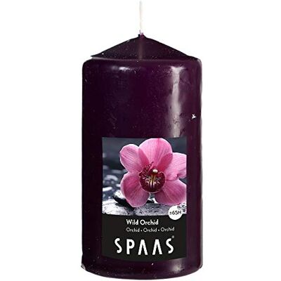 Spaas Wild Orchid cilinderkaars 80/150 mm, ± 65 uur Spaas Wild Orchid cilinderkaars 80/150 mm, ± 65 uur
