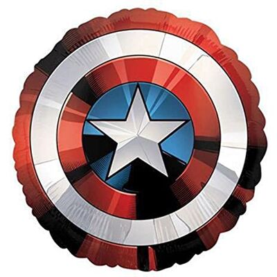 amscan 3484101 Avengers Shild reuzenballon van kunststof, diameter ca. 71 cm, helium amscan 3484101 Avengers Shild reuzenballon van kunststof, diameter ca. 71 cm, helium