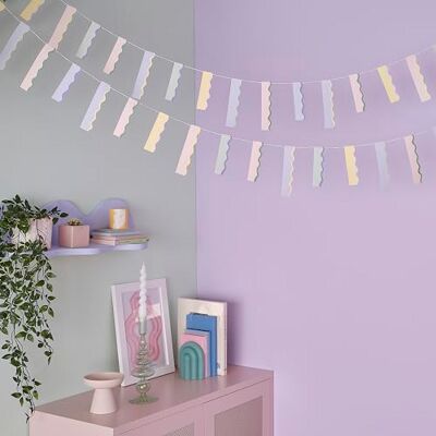 Ginger Ray Vlaggetjesslinger van pastelkarton om op te hangen, 5 m Ginger Ray Vlaggetjesslinger van pastelkarton om op te hangen, 5 m