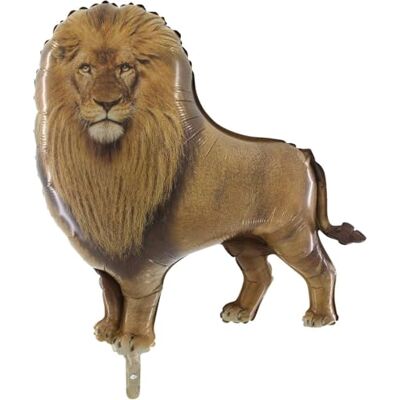Toyland ® 84 cm (33 inch) Palloncino in Foil a Forma di Leone Selvaggio Decoratie per Feest a Tema Giungla met animali Toyland ® 84 cm (33 inch) Palloncino in Foil a Forma di Leone Selvaggio Decoratie per Feest a Tema Giungla met animali