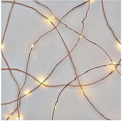 EMOS Nano-lichtsnoer, warmwit, voor binnen en buiten, IP44-4 m lang, nano-lichtketting voor feestjes, Kerstmis, 6 uur timerfunctie, voeding en transformator EMOS Nano-lichtsnoer, warmwit, voor binnen en buiten, IP44-4 m lang, nano-lichtketting voor feestjes, Kerstmis, 6 uur timerfunctie, voeding en transformator