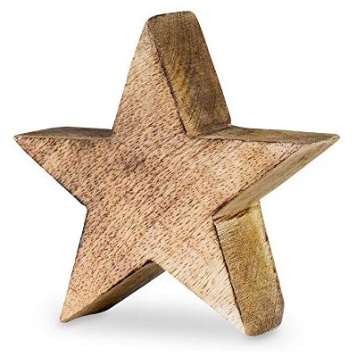 levandeo Mangohouten ster 10 cm natuurlijk bruin tafeldecoratie uniek stuk levandeo Mangohouten ster 10 cm natuurlijk bruin tafeldecoratie uniek stuk
