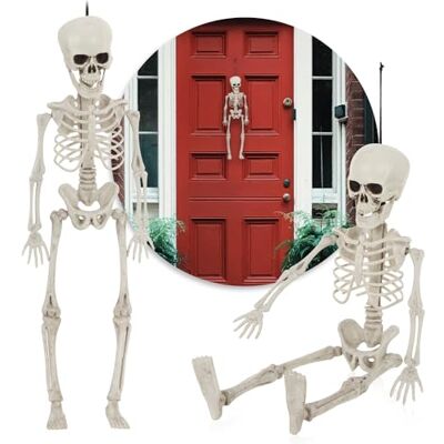 com-four ® 2 x decoratief skelet voor Halloween, skelet van kunststof, om op te hangen, skelet met griezelige factor voor Halloween, carnaval, themafeesten (L 2 skeletten 40 cm) squelette avec facteur effrayant pour Halloween carnaval soirées à thème com-four ® 2 x decoratief skelet voor Halloween, skelet van kunststof, om op te hangen, skelet met griezelige factor voor Halloween, carnaval, themafeesten (L 2 skeletten 40 cm) squelette avec facteur effrayant pour Halloween carnaval soirées à thème