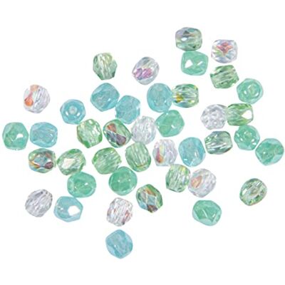 Rayher 14200410 glasparels, facet, groen, 100 stuks, Ø 4 mm, kunst, handwerk, decoratie, sieraden Rayher 14200410 glasparels, facet, groen, 100 stuks, Ø 4 mm, kunst, handwerk, decoratie, sieraden