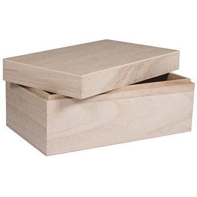 Rayher FSCMixCred 62815000 Houten doos met deksel, Rayher FSCMixCred 62815000 Houten doos met deksel,