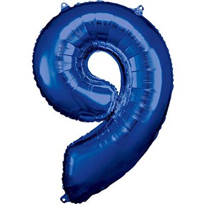 amscan 9907292 folieballon getal blauw voor helium of lucht, heliumballon verjaardag jubileum amscan 9907292 folieballon getal blauw voor helium of lucht, heliumballon verjaardag jubileum