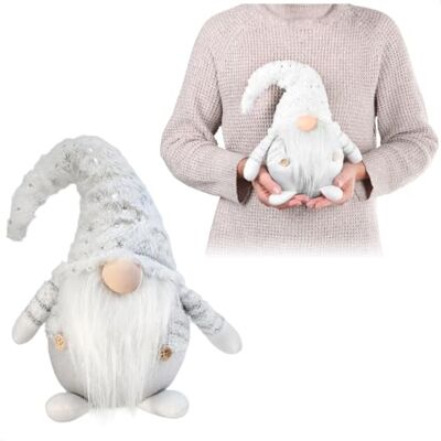 com-four ® Premium kerstdwerg in XXL, kerstdecoratie Winterfiguur als decoratieve standaard, schattige elf als kamerdecoratie, dwerg met puntige hoed com-four ® Premium kerstdwerg in XXL, kerstdecoratie Winterfiguur als decoratieve standaard, schattige elf als kamerdecoratie, dwerg met puntige hoed