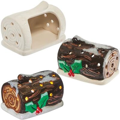 Baker Ross FN616 Keramische kandelaars in de vorm van een kerstboomstam set van 2, perfecte decoratieve kerstkaarsenhouders om warmte en charme toe te voegen aan je kerst- en winterfeesten Baker Ross FN616 Keramische kandelaars in de vorm van een kerstboomstam set van 2, perfecte decoratieve kerstkaarsenhouders om warmte en charme toe te voegen aan je kerst- en winterfeesten