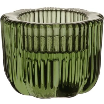 Villeroy & Boch Groene bloem kaarsenhouder 2-in-1 vaatwasmachinebestendig, blauwe glazen kandelaar voor theelichtjes en staafkaarsen/stompkaarsen, handgemaakt, interieurdecoratie, glas Villeroy & Boch Groene bloem kaarsenhouder 2-in-1 vaatwasmachinebestendig, blauwe glazen kandelaar voor theelichtjes en staafkaarsen/stompkaarsen, handgemaakt, interieurdecoratie, glas