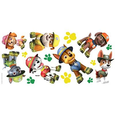 RoomMates Paw Patrol Jungle Peel And Stick Giant Muurstickers RoomMates Paw Patrol Jungle Peel And Stick Giant Muurstickers
