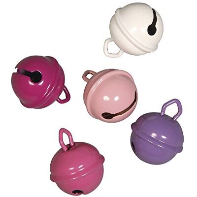 Rayher 5 stuks metalen belletjes Ø 19 mm roze 25075000 Rayher 5 stuks metalen belletjes Ø 19 mm roze 25075000