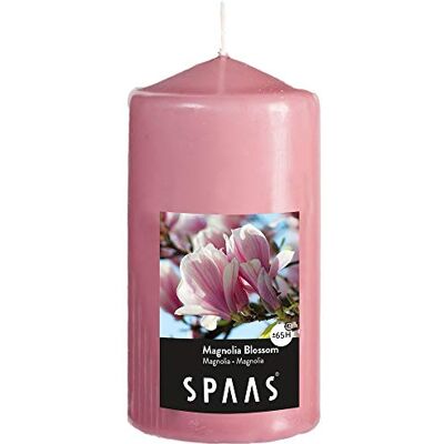 Spaas Geurende cilinderkaars 80/150 mm, ± 65 uur Magnolia Blossom Spaas Geurende cilinderkaars 80/150 mm, ± 65 uur Magnolia Blossom