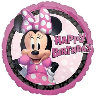 Anagram Uniseks folieballon voor volwassenen, Minnie Forever Birthday, geen kleur, één maat Anagram Uniseks folieballon voor volwassenen, Minnie Forever Birthday, geen kleur, één maat