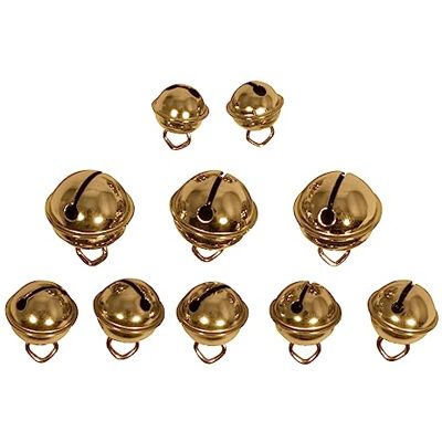 Rayher 25225616 Metalen bellen, goudkleurig, 10 stuks, bolvormige bellen, assortiment 11 mm diameter, 15 mm diameter, 19 mm diameter, kerstbellen, kerstbellen, belletjes Rayher 25225616 Metalen bellen, goudkleurig, 10 stuks, bolvormige bellen, assortiment 11 mm diameter, 15 mm diameter, 19 mm diameter, kerstbellen, kerstbellen, belletjes