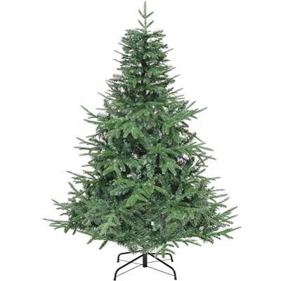 YITAHOME Hoogwaardige kunstkerstboom, 152 cm, ca. 450 punten, spuitgietPE en pvc, realistisch, met klapsysteemframe en metalen standaard, snelle montage YITAHOME Hoogwaardige kunstkerstboom, 152 cm, ca. 450 punten, spuitgietPE en pvc, realistisch, met klapsysteemframe en metalen standaard, snelle montage