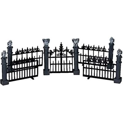 Lemax Miniatuur Spooky Town Halloween Gargoyle Fence (set van 5) Lemax Miniatuur Spooky Town Halloween Gargoyle Fence (set van 5)