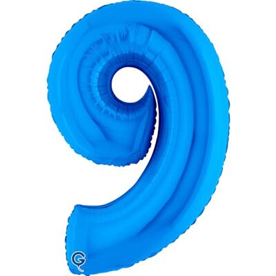 Grabo Blauwe nummer XXL 100 cm ballon verjaardag bruiloft andere nieuwe party decoratie folieballon Happy Birthday (nummer 9) Grabo Blauwe nummer XXL 100 cm ballon verjaardag bruiloft andere nieuwe party decoratie folieballon Happy Birthday (nummer 9)