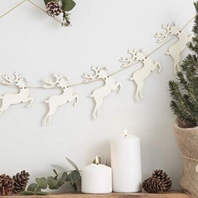 Ginger Ray Rustieke rendierslinger van hout Ginger Ray Rustieke rendierslinger van hout