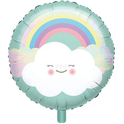 amscan 3925001 folieballon Standard Rainbow and Cloud, diameter ca. 43 cm, heliumballon, feest amscan 3925001 folieballon Standard Rainbow and Cloud, diameter ca. 43 cm, heliumballon, feest