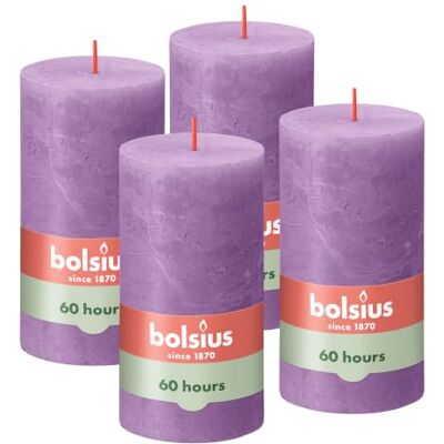 BOLSIUS Rustikale Stumpenkerzen 13 x 7 cm Geurloos Tropffrei 60 uur Zonder palmolie BOLSIUS Rustikale Stumpenkerzen 13 x 7 cm Geurloos Tropffrei 60 uur Zonder palmolie