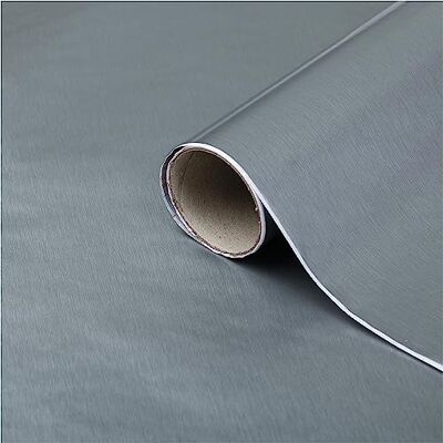 d-c-fix Decoratieve folie metallic geborsteld zilver 67,5 x 150 cm d-c-fix Decoratieve folie metallic geborsteld zilver 67,5 x 150 cm