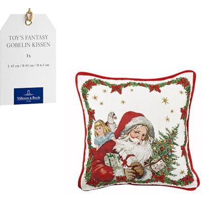 Villeroy & Boch – Toy's Fantasy Gobelin omkeerbaar kussen, kerstmankussen, meerkleurig, 45 x 45 x 6,5 cm, katoen, machinewasbaar Villeroy & Boch – Toy's Fantasy Gobelin omkeerbaar kussen, kerstmankussen, meerkleurig, 45 x 45 x 6,5 cm, katoen, machinewasbaar