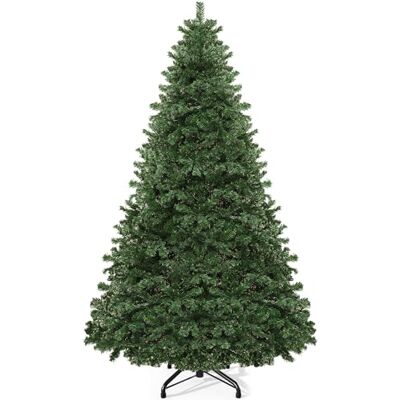 YITAHOME Kunstkerstboom van 274 cm Ongeveer 2028 takken Ziet er echt uit Dichte takken Met metalen standaard en opvouwbaar frame Snel op te zetten Voor thuis, op kantoor, YITAHOME Kunstkerstboom van 274 cm Ongeveer 2028 takken Ziet er echt uit Dichte takken Met metalen standaard en opvouwbaar frame Snel op te zetten Voor thuis, op kantoor,