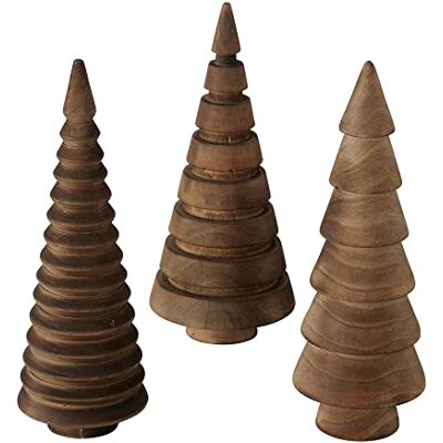 Boltze Pinewood Set van 3 bruine dennenbomen (3 motieven) Boltze Pinewood Set van 3 bruine dennenbomen (3 motieven)
