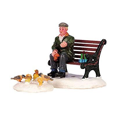 Lemax Caddington Village 42905 Figuur: voedende duiven Lemax Caddington Village 42905 Figuur: voedende duiven