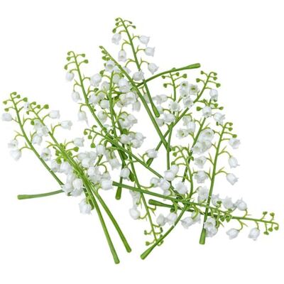 Ideen mit Herz Decoratieve bloemen, kunstbloemen, bloemkoppen, verschillende soorten, ca. Ø 4-5 cm (leliettakken, wit, 20 stuks) Ideen mit Herz Decoratieve bloemen, kunstbloemen, bloemkoppen, verschillende soorten, ca. Ø 4-5 cm (leliettakken, wit, 20 stuks)
