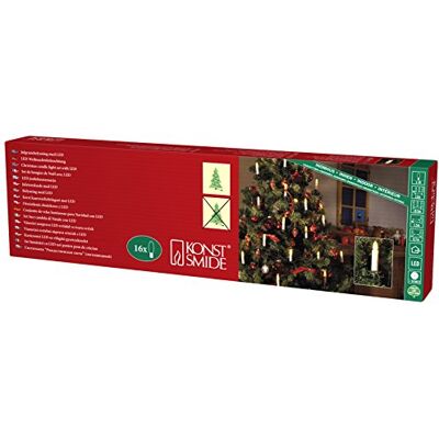 Konstsmide 1000-020 LED lichtketting voor spar, kunststof, E10, 3,2 W, wit, 1200 x 0 x 0 cm Konstsmide 1000-020 LED lichtketting voor spar, kunststof, E10, 3,2 W, wit, 1200 x 0 x 0 cm