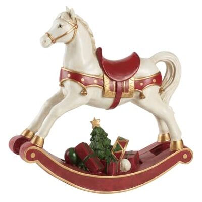 Villeroy & Boch Winter collage accessoires schommelpaard XL Charmante decoratieve figuur voor de feesttafel Polyresin Veelkleurig 32,8 x 10,8 x 32,5 cm Villeroy & Boch Winter collage accessoires schommelpaard XL Charmante decoratieve figuur voor de feesttafel Polyresin Veelkleurig 32,8 x 10,8 x 32,5 cm